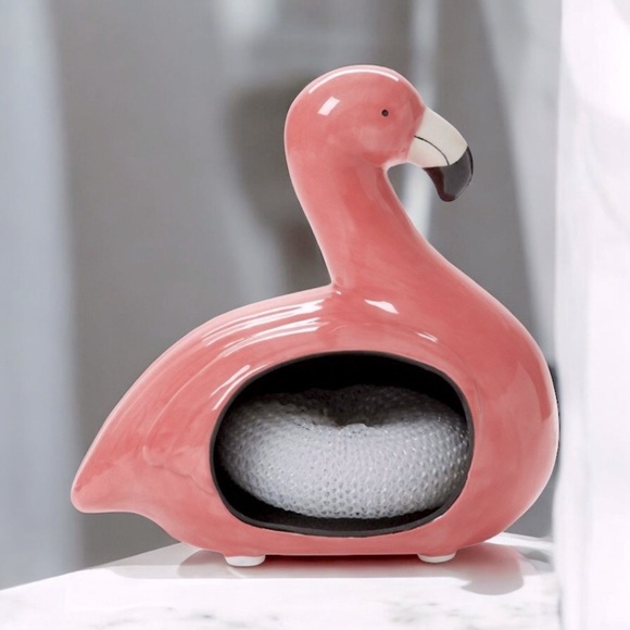 Tri- Costal Design Other - Flamingo Scrubby Holder  6” x 6”